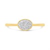 9ct Oval Diamond Cluster Ring - D92114 Alternative Image