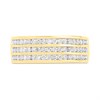 9ct Three Row Channel-Set Diamond Ring, 1/2ct - D92116 Alternative Image
