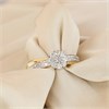 9ct Gold Diamond Cluster Ring, 1/3ct - D92118 Alternative Image