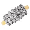 9ct Gold Diamond Three Row Band Ring - 10pts - D9211 Alternative Image