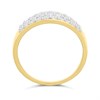 9ct Gold Three-Row Diamond Band Ring, 1/2ct - D92121 Alternative Image