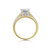 9ct Gold 2 Carat Princess Cut Diamond Triple Row Band Ring - D9266 Alternative Image