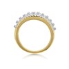 9ct Gold 1 Carat Diamond Seven Row Band Ring - D9271 Alternative Image