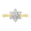 9ct Gold Diamond Daisy Cluster Ring - 15pts - D9282 Alternative Image