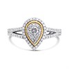 9ct Gold Diamond Pear Cluster Ring - 1/2ct - D9288 Alternative Image