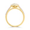 9ct Gold Diamond Pear Cluster Ring - 1/2ct - D9288 Alternative Image