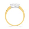 9ct Round Diamond Cluster Ring, 1/2ct - D9297 Alternative Image