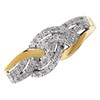 9ct Gold Diamond Weave Band Ring - 1/3ct - D9307 Alternative Image