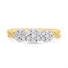 9ct Triple Diamond Cluster Ring, 1/2ct - D9329 Alternative Image