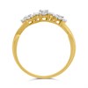 9ct Triple Diamond Cluster Ring, 1/2ct - D9329 Alternative Image