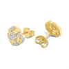 9ct Gold Diamond-Set Knot Stud Earrings - D94175 Alternative Image