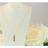 9ct Gold Ruby And Diamond Stick Necklace - D95126 Alternative Image