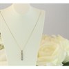 9ct Gold Blue Topaz And Diamond Necklace - D95130 Alternative Image
