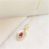 9ct White Gold Opal And Diamond Necklace - 8pts - D95137 Alternative Image