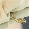9ct Two Colour Diamond-Set Swirl Necklace - D95156 Alternative Image