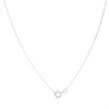 9ct White Gold Black And White Diamond Teardrop Necklace - D95157 Alternative Image