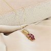 9ct Gold Marquise Rubies And Diamond Necklace - D95160 Alternative Image