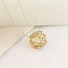 9ct Gold Criss-Cross Diamond-Set Barrel Necklace - D95164 Alternative Image
