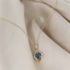 9ct Blue Topaz And Diamond Necklace - D95208 Alternative Image