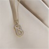 9ct Gold Diamond-Set Paperclip Necklace - D95209 Alternative Image