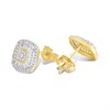 9ct Cushion-Shaped Diamond Cluster Stud Earrings, 35pts/pair - D96102 Alternative Image