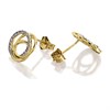 9ct Gold Diamond Open Knot Stud Earrings - 15pts per pair - D9679 Alternative Image