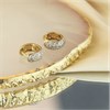 9ct Gold Pave-Set Diamond Huggie Earrings, 1/2ct/pr - D9691 Alternative Image
