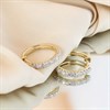 9ct Diamond-Set Huggie Hoop Earrings, 1/2ct/pair - D9697 Alternative Image