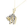 9ct Gold Sapphire And Diamond Panther Necklace - 8pts - D97117 Alternative Image