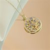 9ct Gold Tanzanite And Diamond Tree Of Life Necklace - D97122 Alternative Image