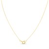 9ct Double Open Rectangular Diamond Necklace - D97134 Alternative Image