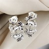 Silver Rabbit Stud Earrings - F0154 Alternative Image
