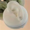 Silver Textured Knot Stud Earrings - 5mm - F0230 Alternative Image