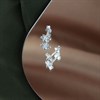 Silver Open Flower Stud Earrings - 7mm - F0233 Alternative Image