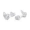 Silver Butterfly Stud Earrings- 7mm - F0255 Alternative Image