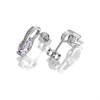 Silver Cubic Zirconia Stud Earrings - 13mm - F04155 Alternative Image