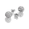 Silver Cubic Zirconia Ball Stud Earrings - 8mm - F04157 Alternative Image