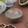 Silver Cubic Zirconia Teardrop Stud Earrings - 12mm - F04186 Alternative Image