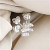 Silver Marquise CZ Stud Earrings - F04211 Alternative Image