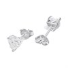Silver CZ Heart Stud Earrings- 5mm - F04238 Alternative Image