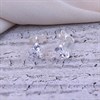 Silver CZ Heart Stud Earrings- 5mm - F04238 Alternative Image