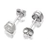 Silver Heart Cubic Zirconia Stud Earrings - 5mm - F0452 Alternative Image
