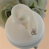 Silver Cubic Zirconia Knot Stud Earrings - 10mm - F0463 Alternative Image