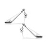 Silver Diamond Cut Drop Earrings - 36mm drop - F1009 Alternative Image
