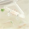 Silver Heart Drop Earrings - 11mm drop - F1066 Alternative Image