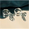 Silver Tree of Life Drop Huggie Earrings - F13147 Alternative Image
