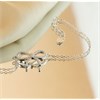 Silver Cubic Zirconia Bow Bracelet - F14150 Alternative Image