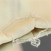Silver Heart Bracelet - F14179 Alternative Image