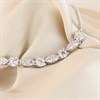 Silver Cubic Zirconia Adjustable Slider Bracelet - F14186 Alternative Image