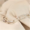 Silver Paper Link Stone Set Bracelet - F14198 Alternative Image